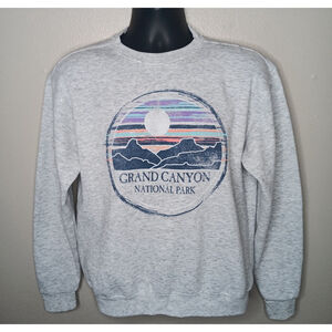 Grand Canyon Adult Small Sweatshirt Crewneck Gray Lone Rock Classic Fit Baggy